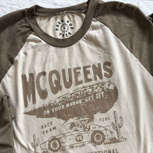 Adult Large Park Hop Tees - Lightning McQueen - Picture 1 of 5